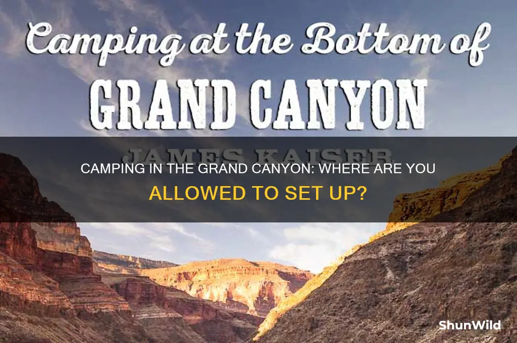 can i camp anywhere in grand canyon