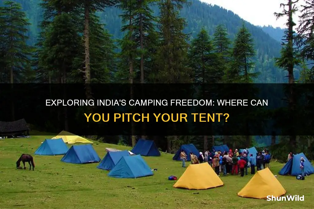 can i camp anywhere in india