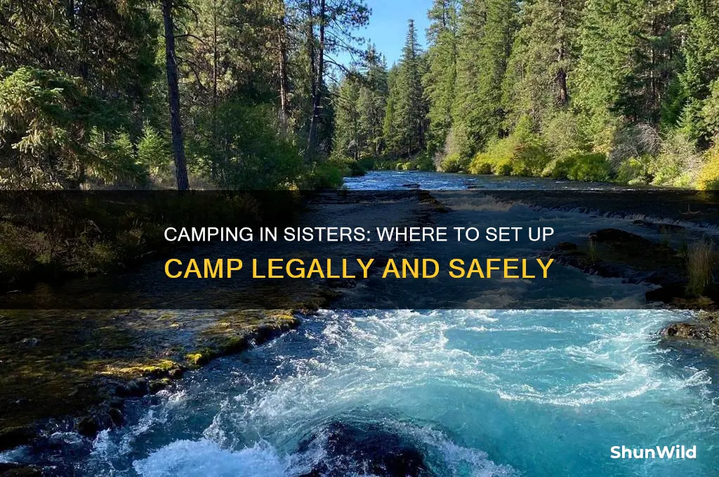 can i camp anywhere in sisters