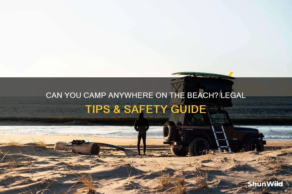 can i camp anywhere on beach