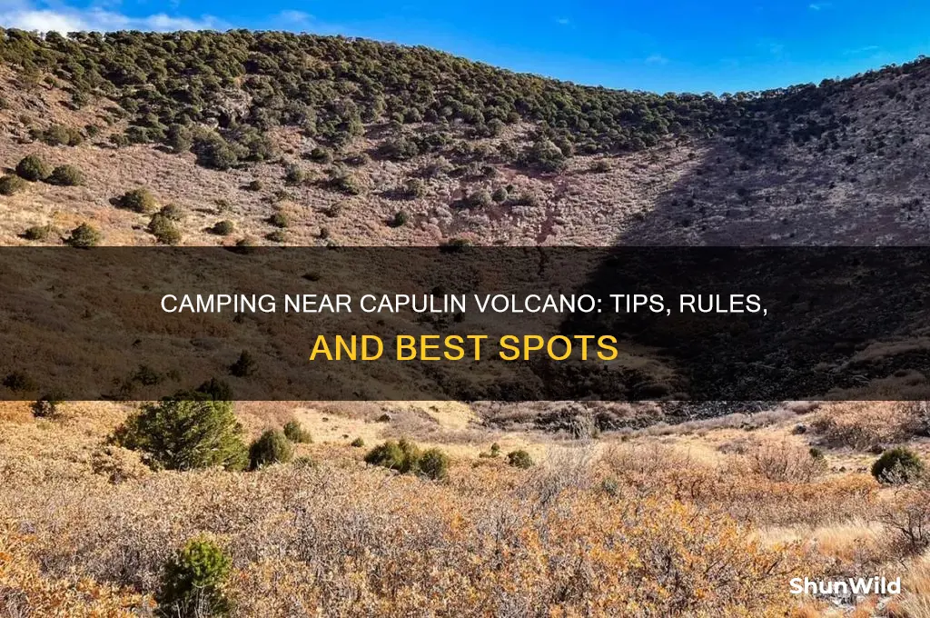 can i camp around the capulin volcano
