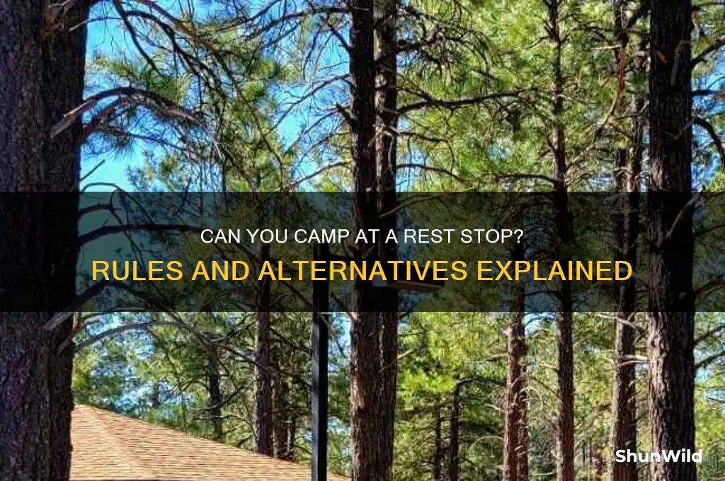 can i camp at a rest stop