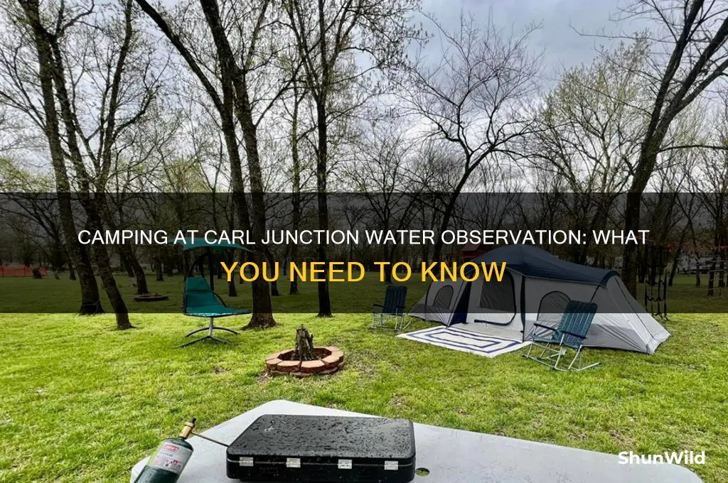 can i camp at carl junction water observation