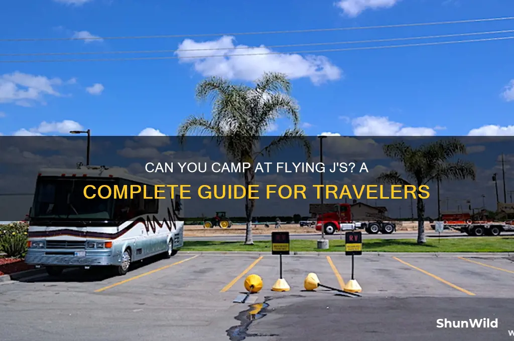 can i camp at flying js