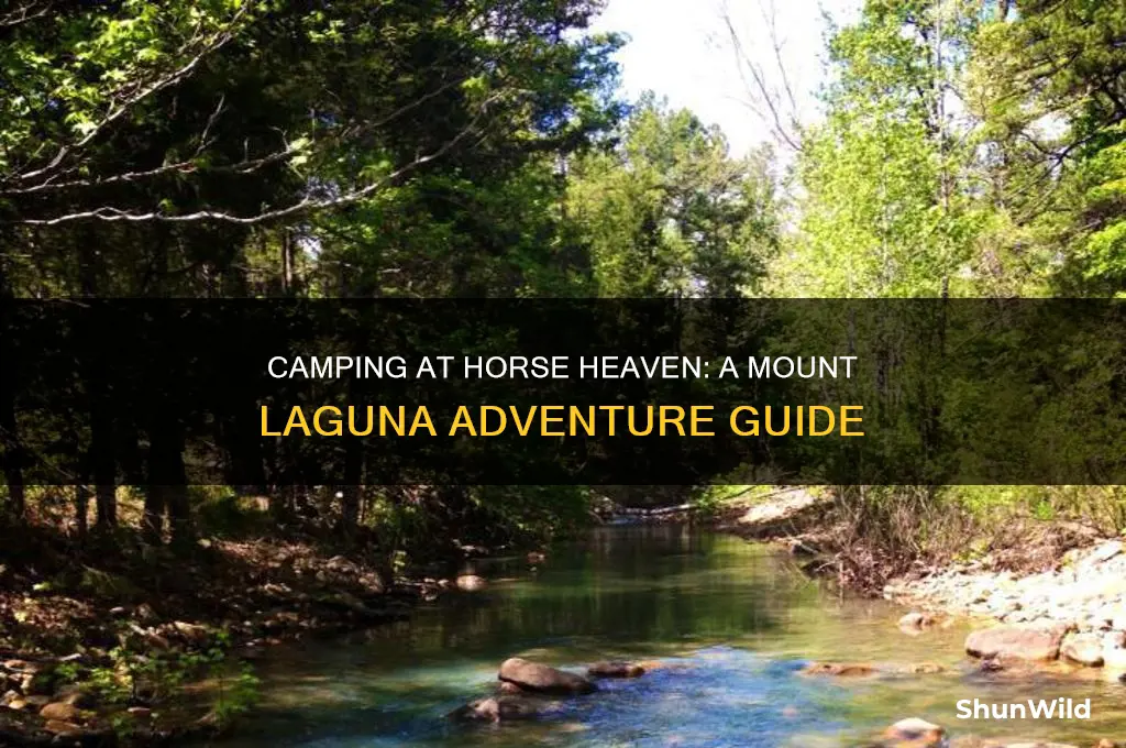 can i camp at horse heaven in mount laguna