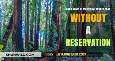 Camping at Memorial County Park: Reservation Required or Not?