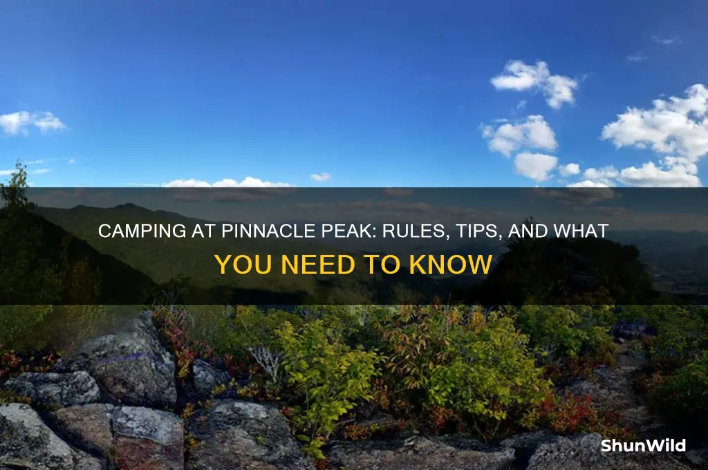 can i camp at pinnacle peak