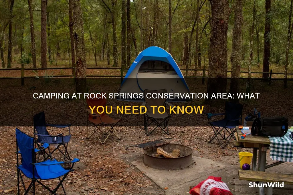 can i camp at rock springs conservation area