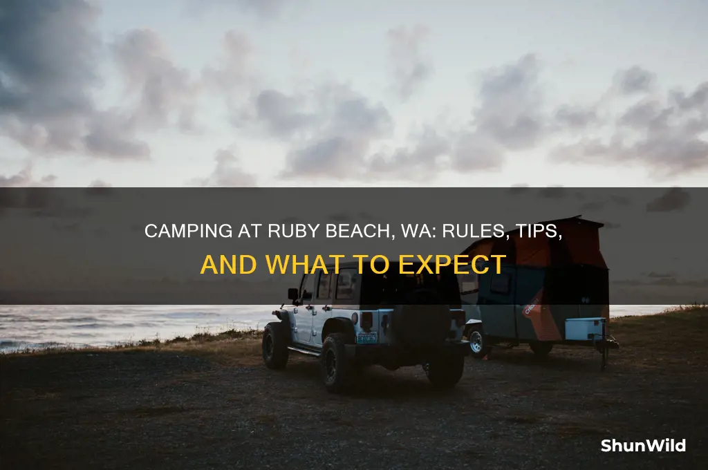 can i camp at ruby ceach wa