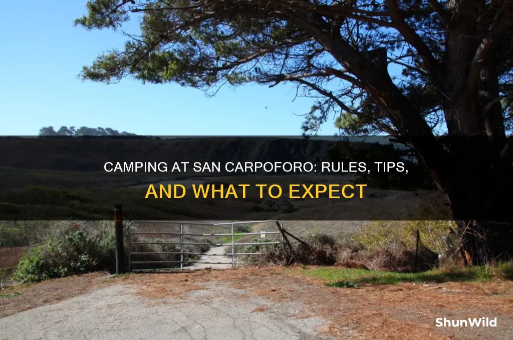 can i camp at san carpoforo
