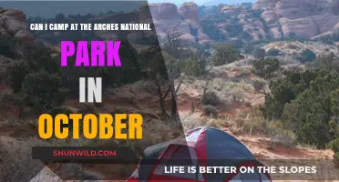 Camping at Arches National Park in October: What You Need to Know