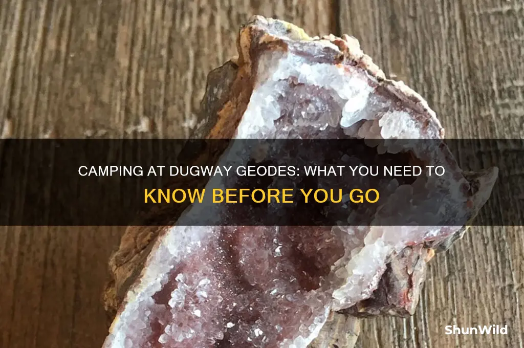 can i camp at the dugway geodes