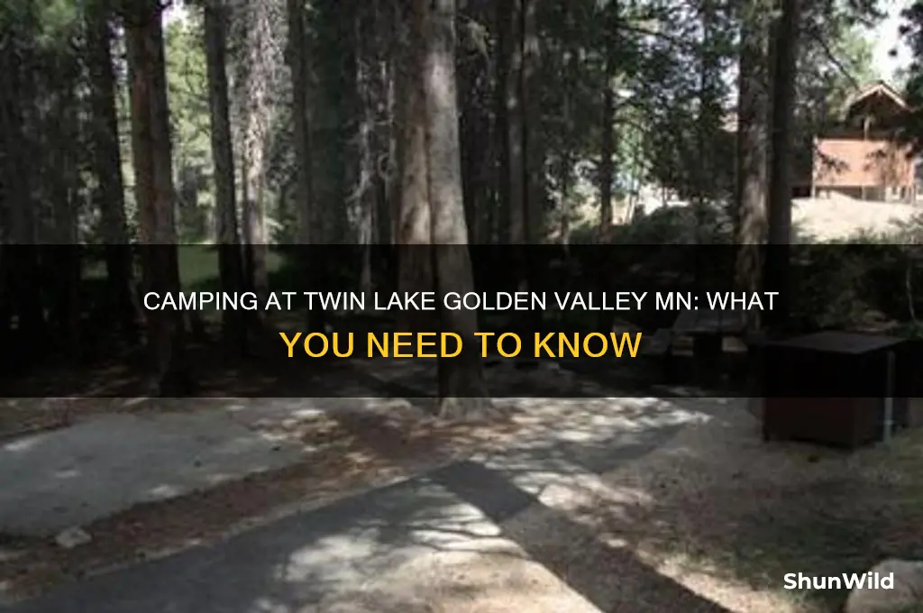 can i camp at twin lake golden valley mn