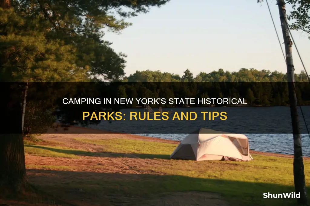 can i camp in a state historical park new york