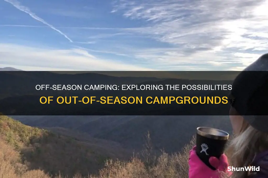 can i camp in an out of season campground