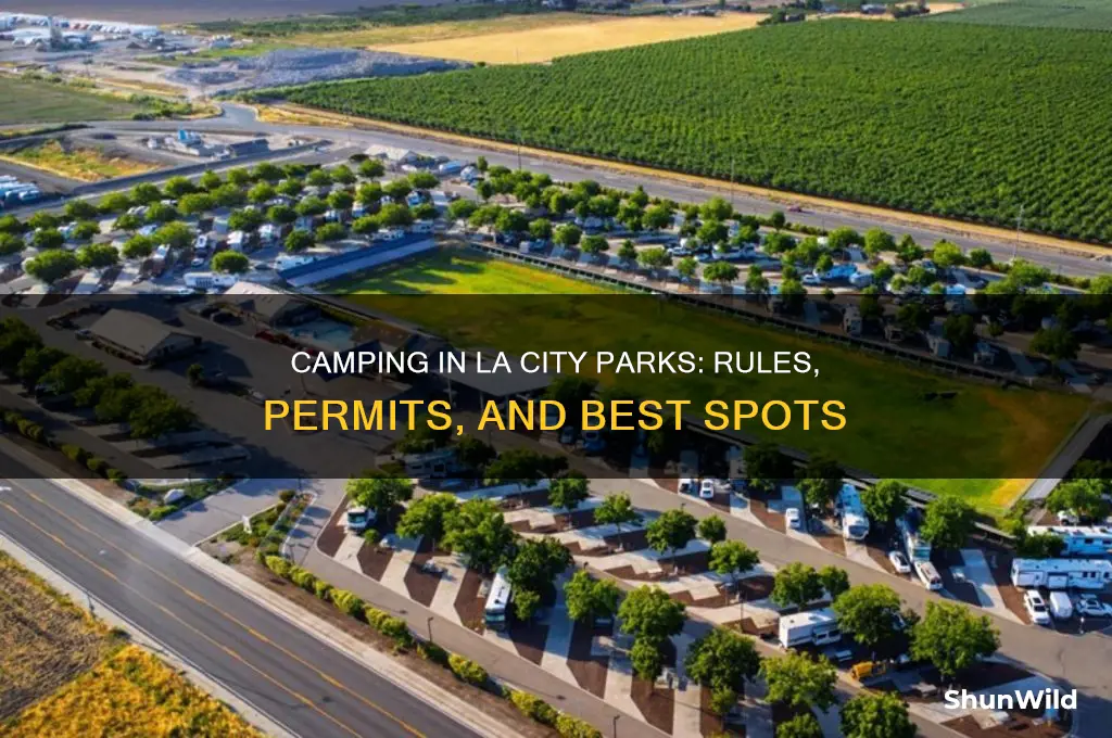 can i camp in city parks la