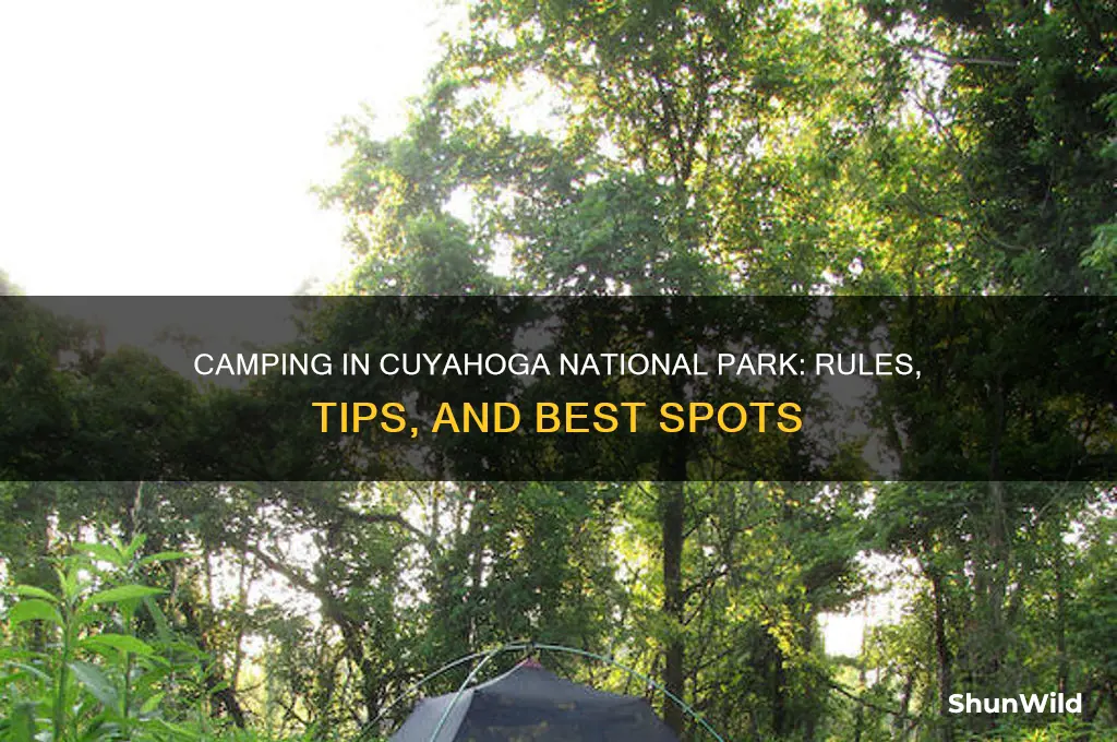 can i camp in cuyahoga national park
