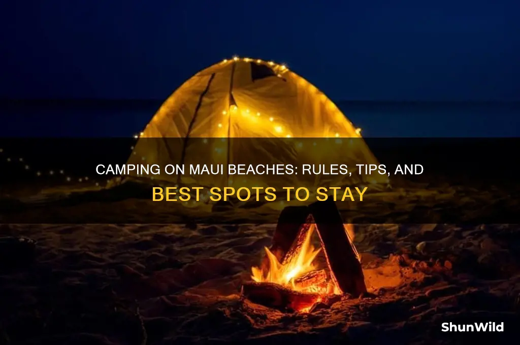 can i camp in maui beaches