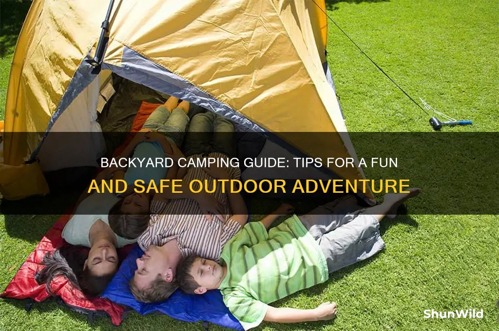 can i camp in my backyard