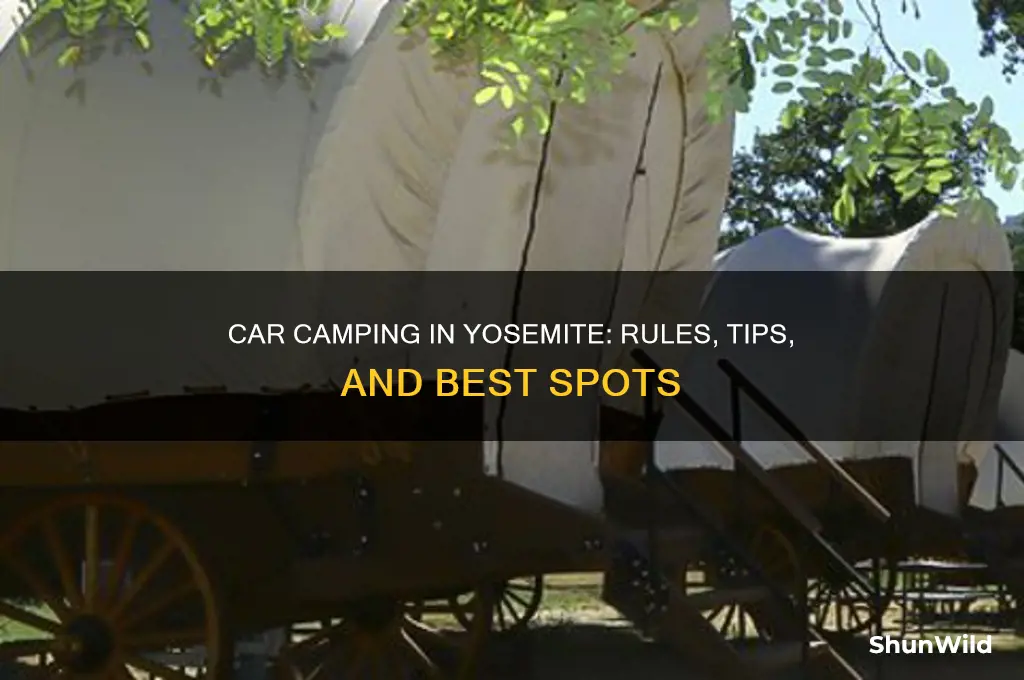 can i camp in my car in yosemite
