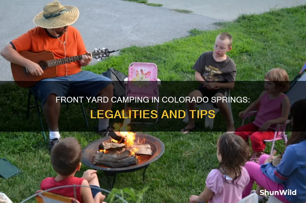can i camp in my front yard in colorado springs