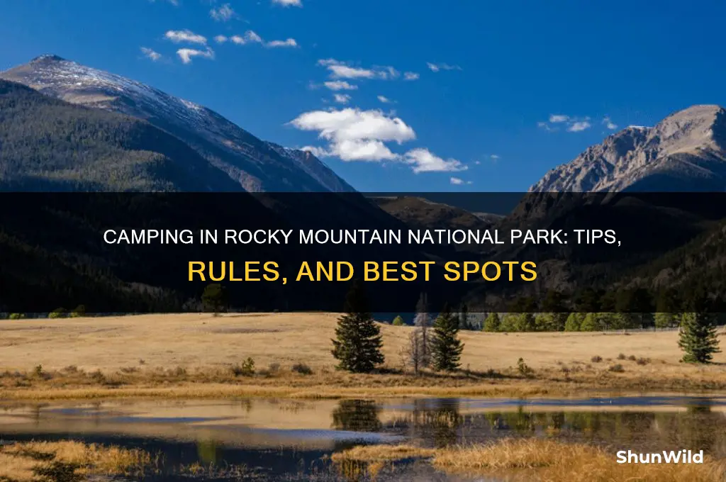 can i camp in rocky mountain national park