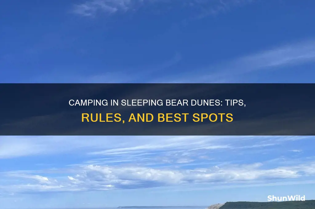 can i camp in sleeping bear dunes