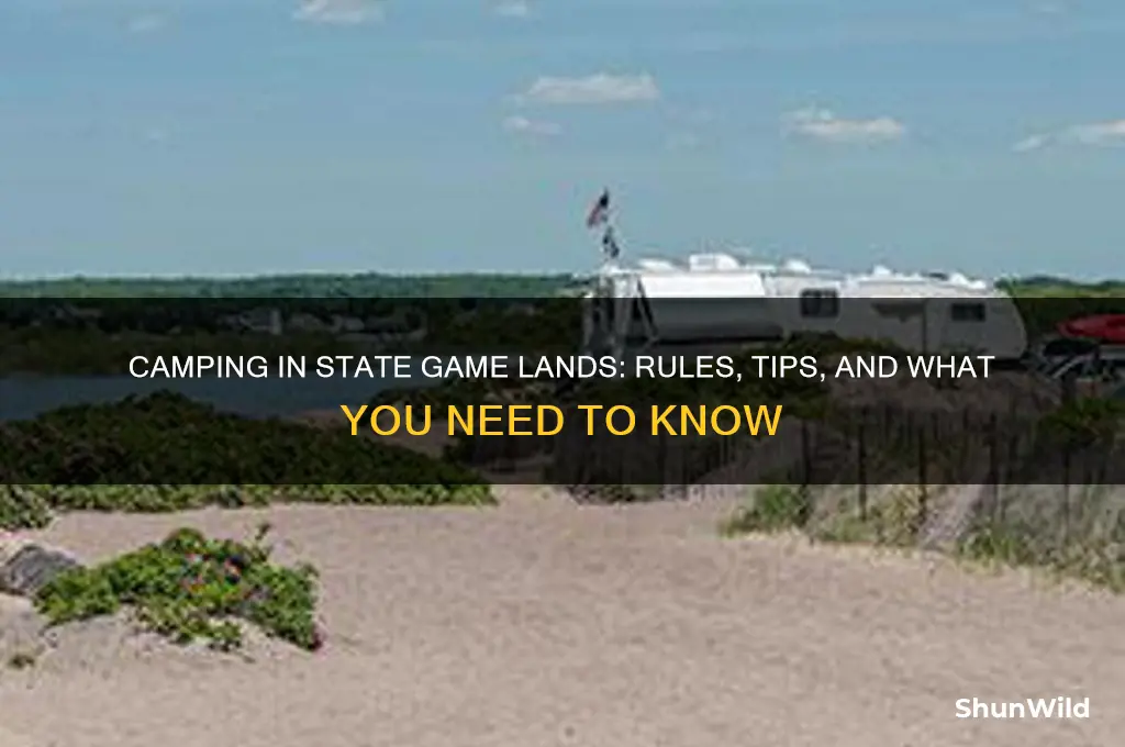 can i camp in state game lands