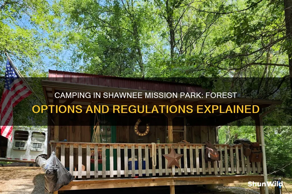 can i camp in the forest at shawnee mission park