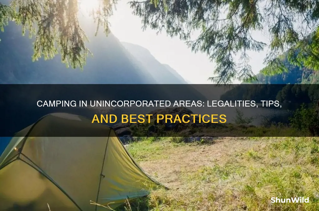 can i camp in unicorporated communities