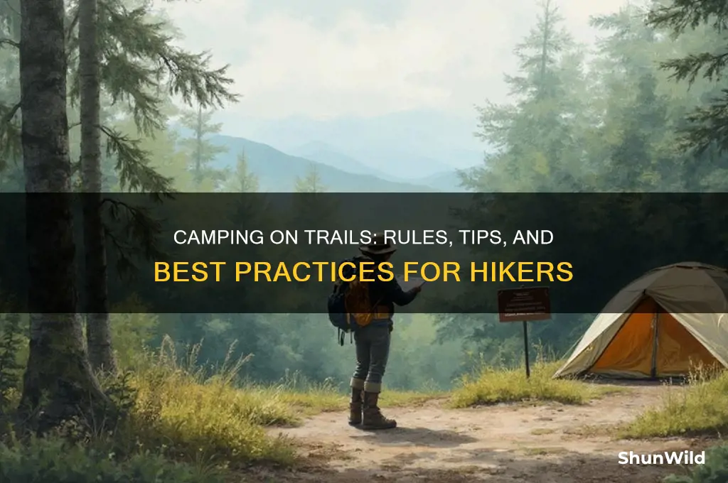 can i camp on a trail