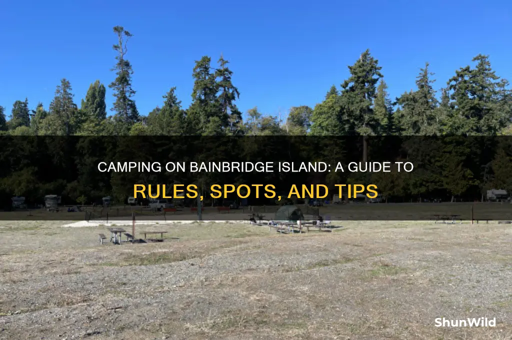 can i camp on bainbridge island