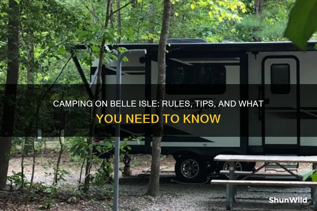 can i camp on belle isle