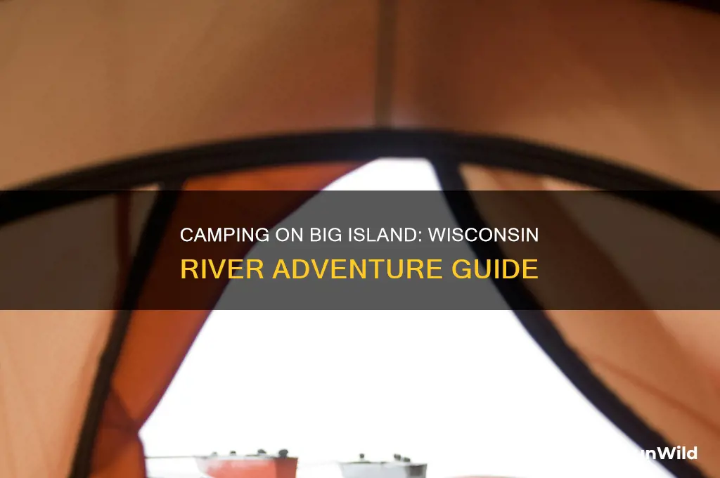 can i camp on big island on wisconsin river