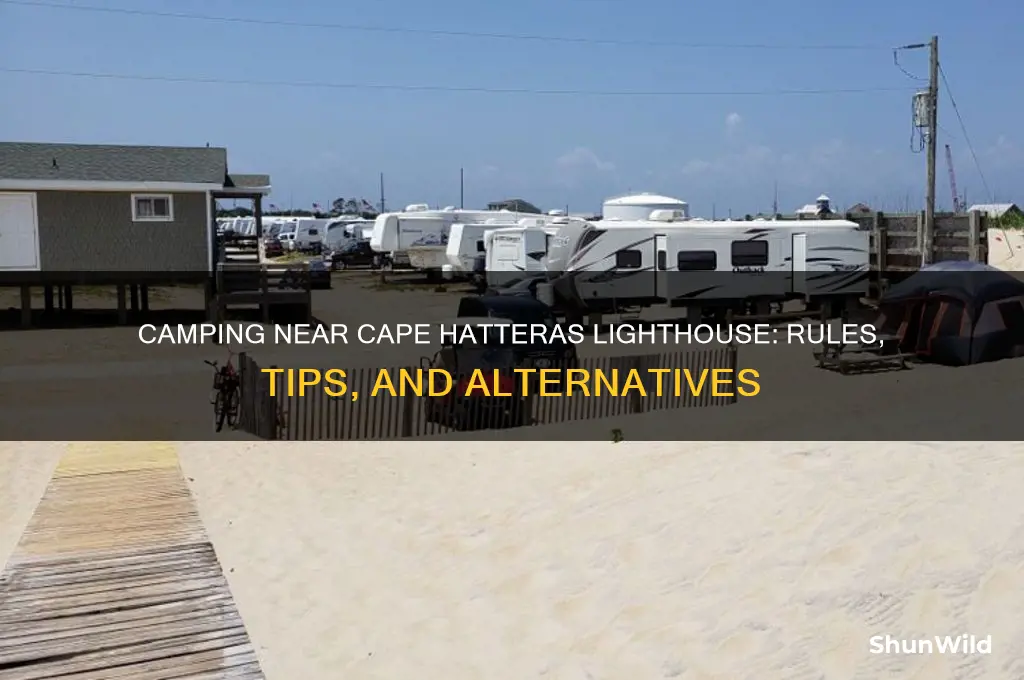 can i camp on cape hatteras lighthouse