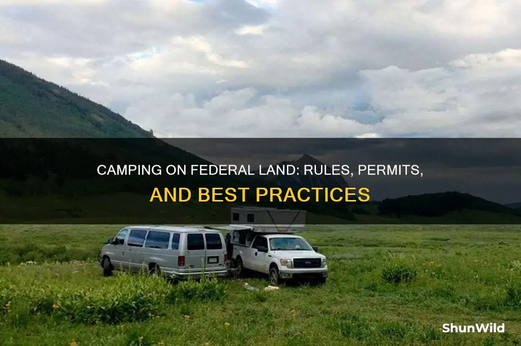 can i camp on federal land