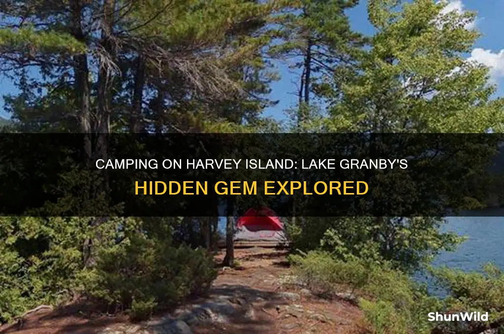 can i camp on harvey island lake grandby