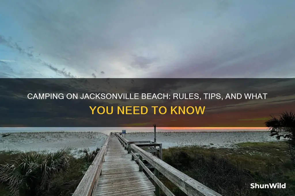 can i camp on jacksonville beach