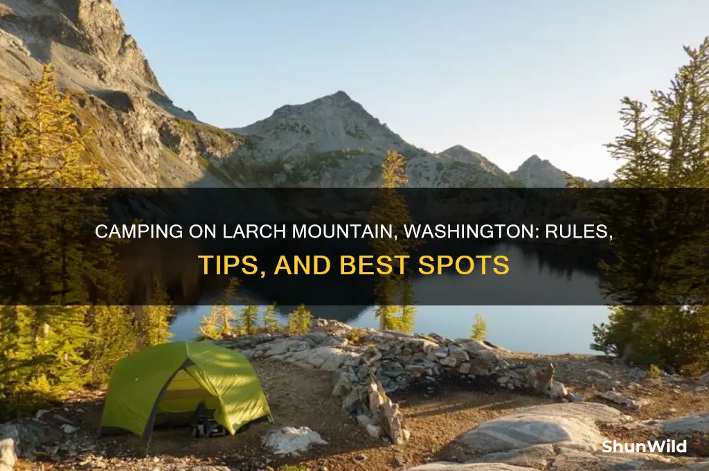 can i camp on larch mountain washington