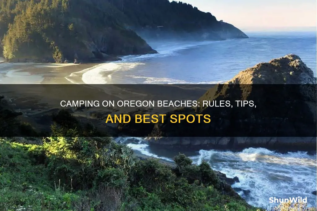 can i camp on oregon beaches