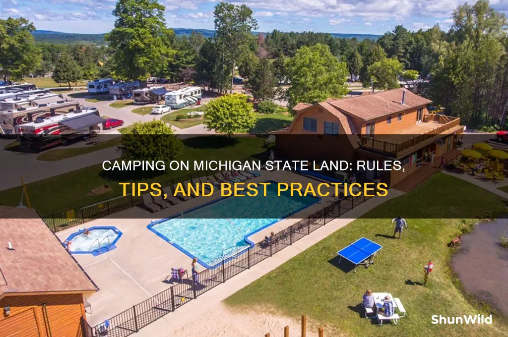 can i camp on state land in michgain