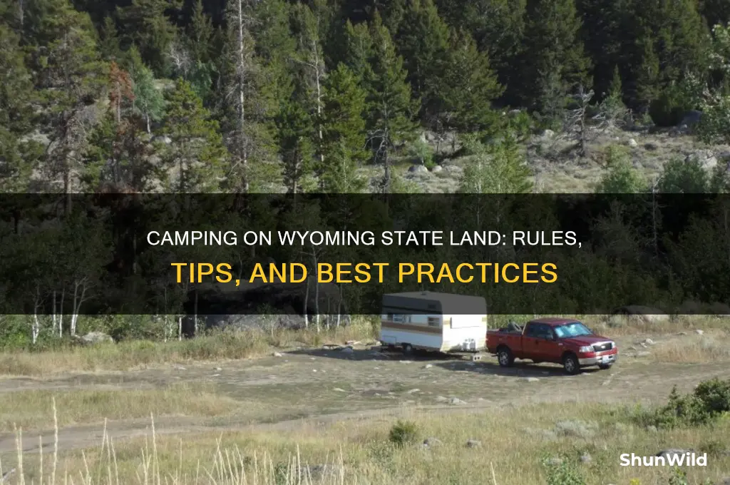 can i camp on state land in wyoming