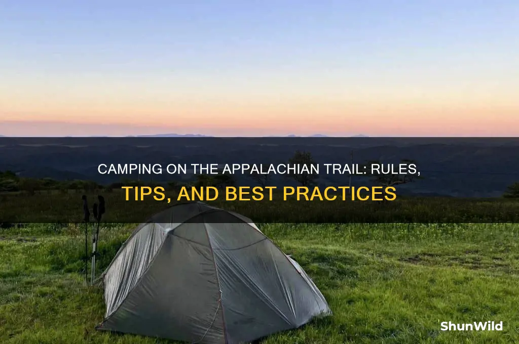 can i camp on the appalachian trail