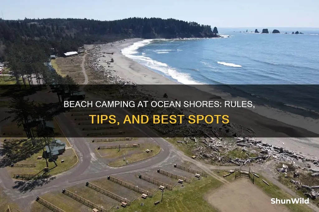 can i camp on the beach at ocean shores