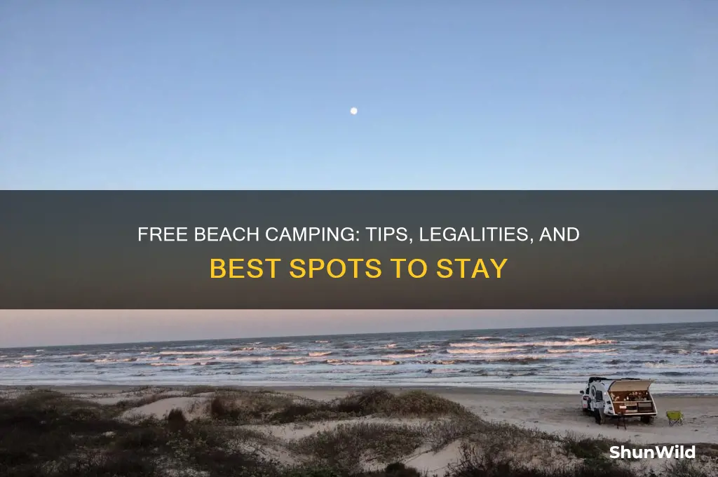can i camp on the beach for free