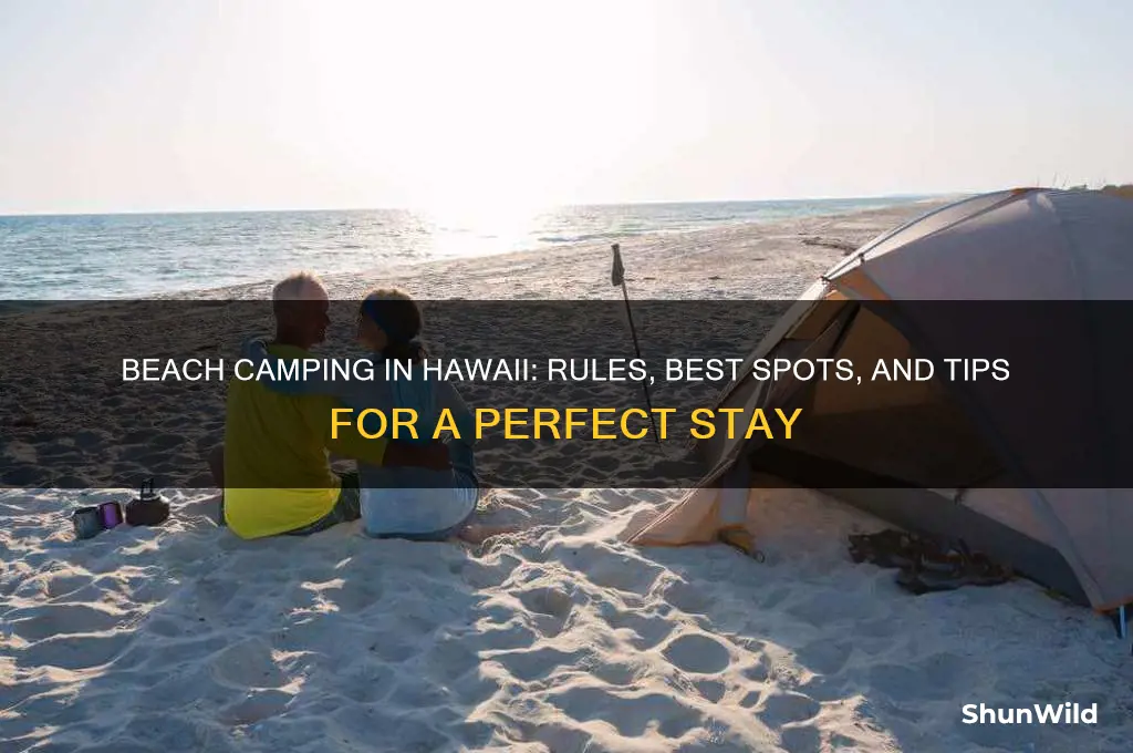 can i camp on the beach in hawaii