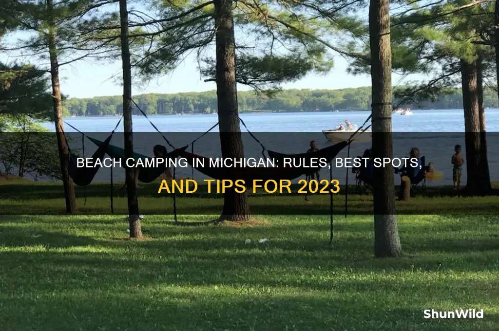 can i camp on the beach in michigan