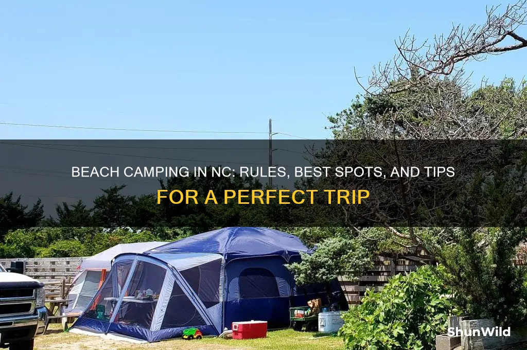 can i camp on the beach in nc