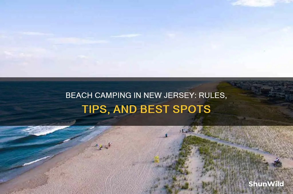 can i camp on the beach in new jersey