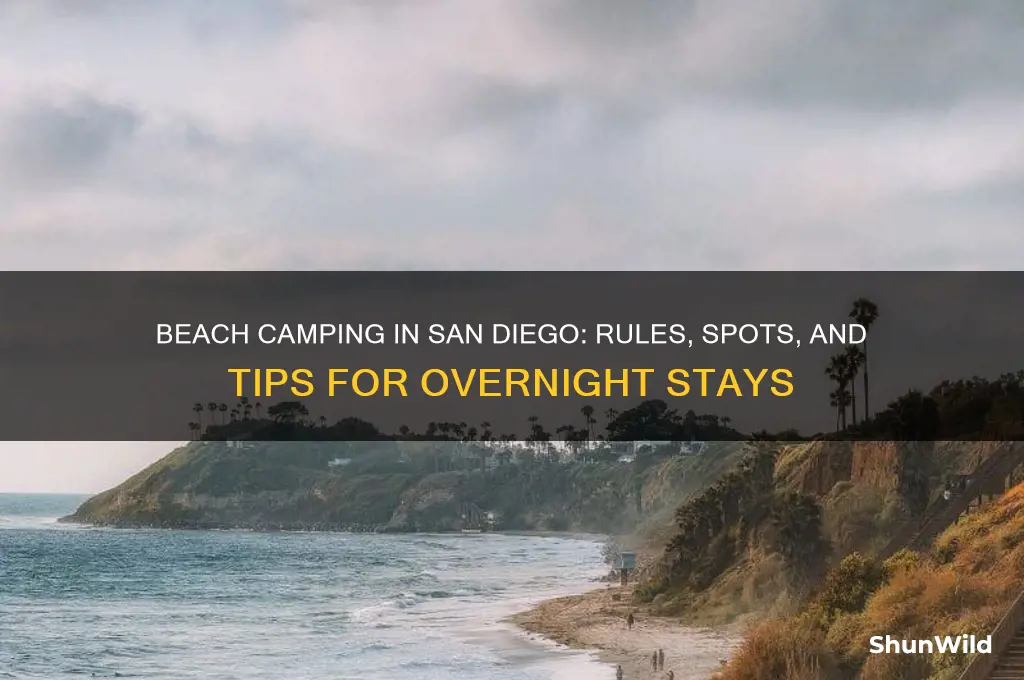 can i camp on the beach in san diego